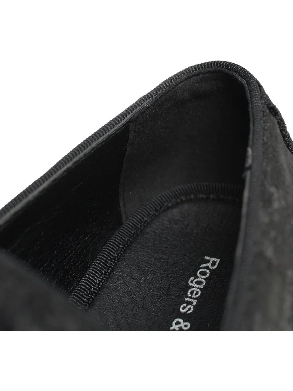 Rogers & Morris Men's Black Velvet Loafers Metal Buckle Luxury Horsebit Shoes